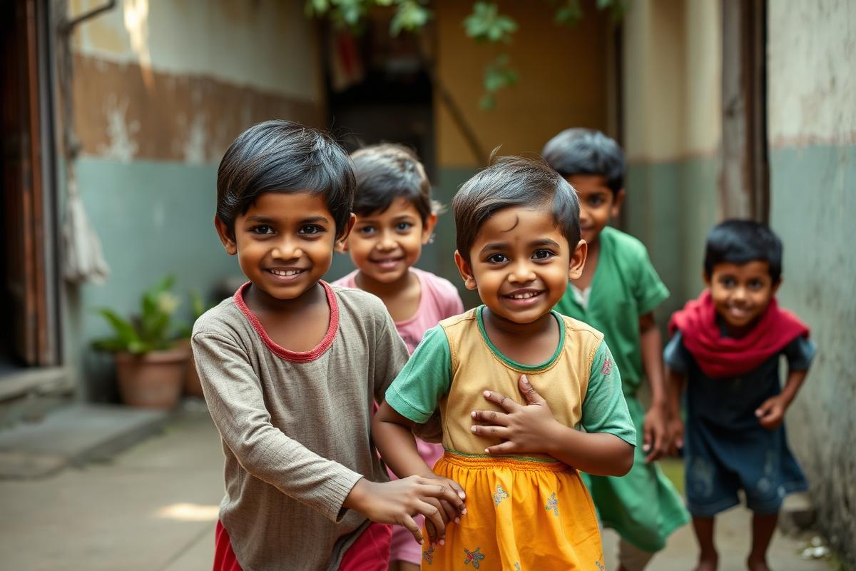 Forty-five children moved into a building with heat, beds, and a kitchen.